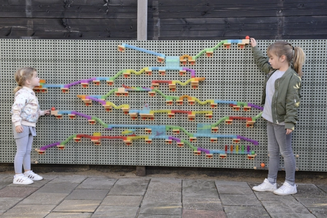 Masterkidz Konstruktion Set Kugelbahn für STAMM Tafel 120 Teile