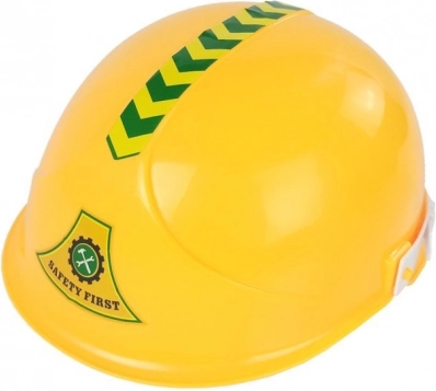 Gelber Bauhelm im Set