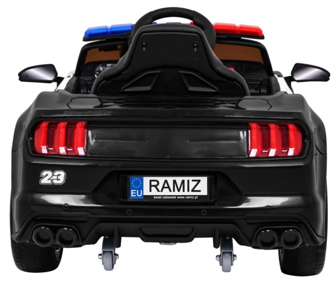 Elektrisches Kinderauto GT Sport Polizei Schwarz
