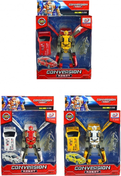Einfache Transformation von Roboter und Auto