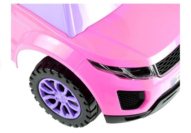 Rutschauto für Mädchen mit Spiel und Licht in Rosa