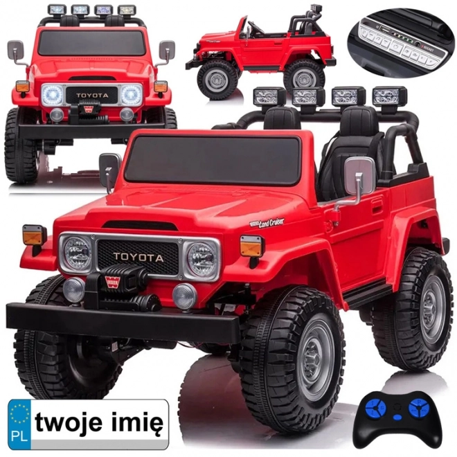 Elektrisches Kinderauto Toyota Land Cruiser – Rot
