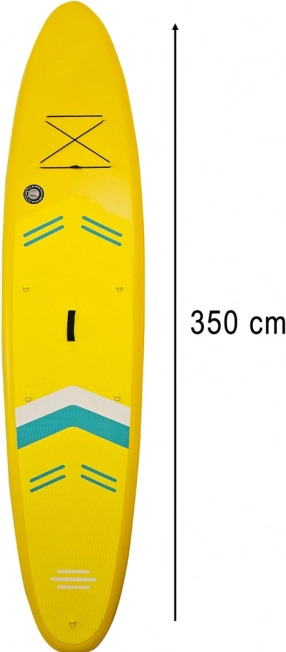 Gelbes aufblasbares SUP-Paddleboard 350 cm mit Sitz und Zubehör