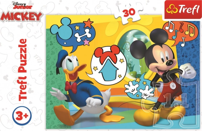 TrefL Puzzle Micky Maus und Donald Duck 30 Teile