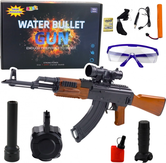 Karabiner für Wasserkugeln mit Zubehör und Schutzbrille