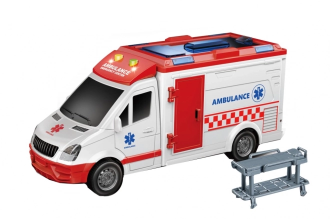 Rettungswagen mit Sound und Lichteffekten im Maßstab 1:16