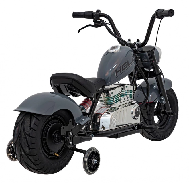 Motorrad Chopper Warrior Grau