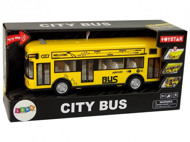 Stadtbus Gelb mit Rückziehmotor 1:18