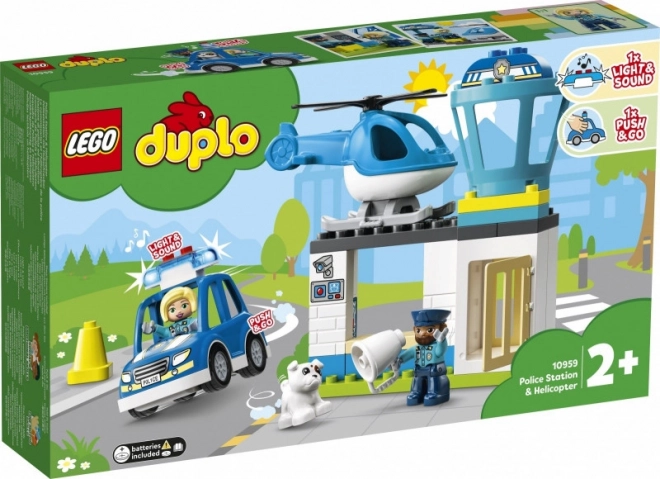 Lego Duplo Polizeistation mit Hubschrauber