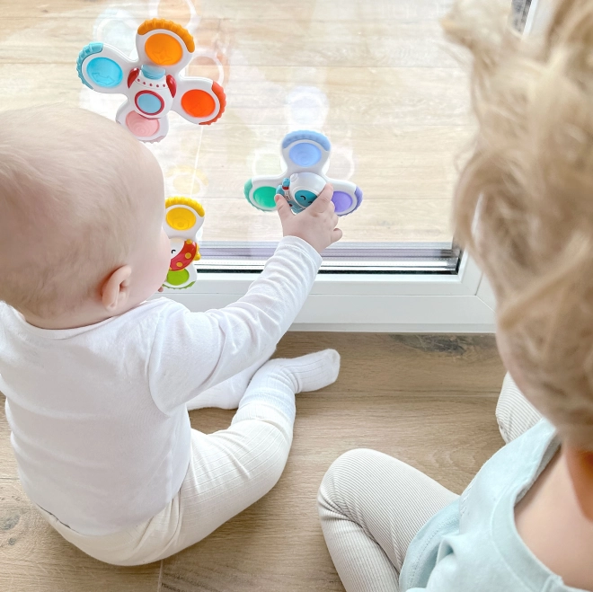 Woopie Baby Spinner Sensorikspielzeug Rakete Alien Ufo 3 Stück