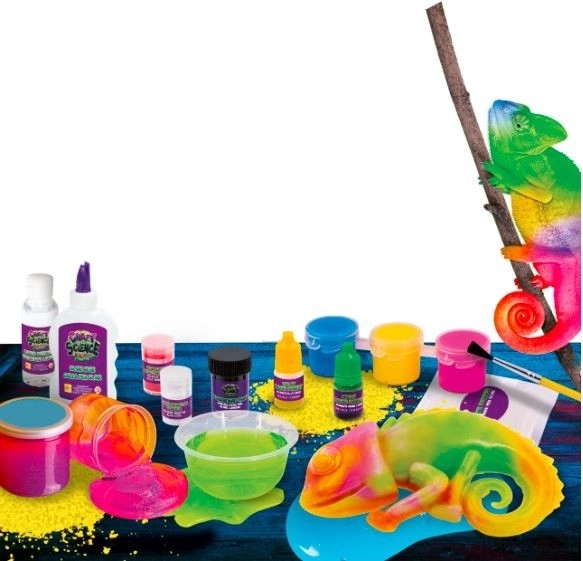 Crazy Science Slime Chamäleon Set