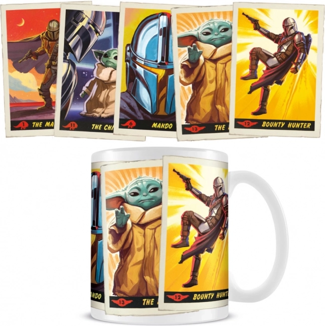 Keramiktasse 315 ml mit Motiven von The Child und Bounty Hunter