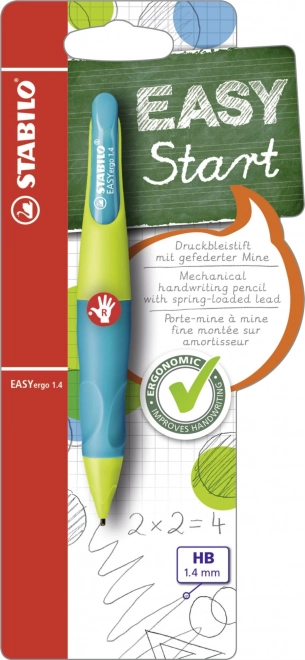 Ergonomische Bleistift für Rechtshänder 1,4 mm in grün-blau