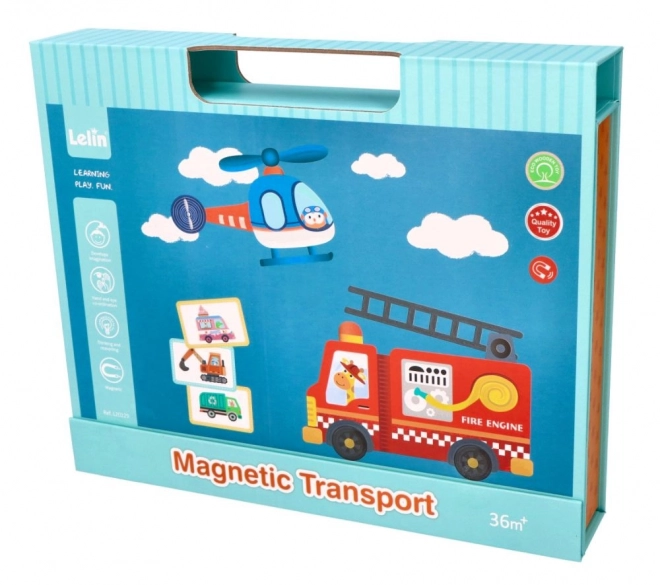 Magnetisches Puzzle Fahrzeug