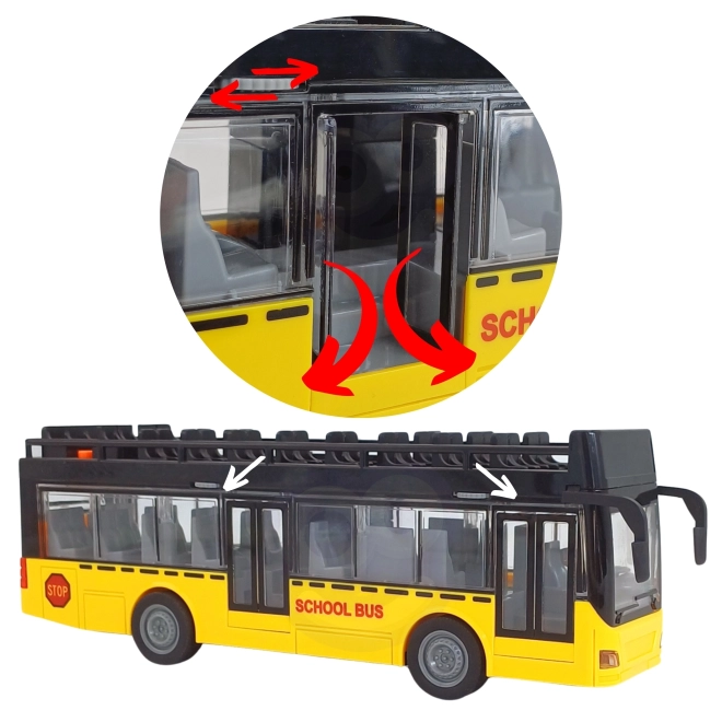 WOOPIE Bus mit Lichtern und öffnenden Türen