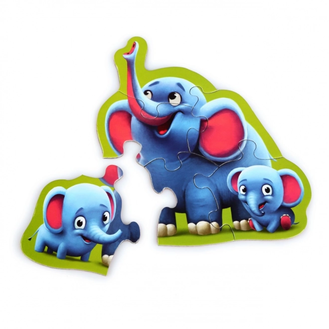 Puzzlika Tiere mit Jungen Puzzle Set