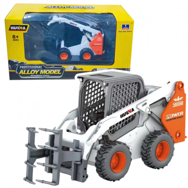 Weißer Metalllader mit Greifer 1:50