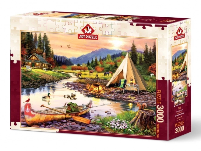 Camping-Puzzle mit 3000 Teilen