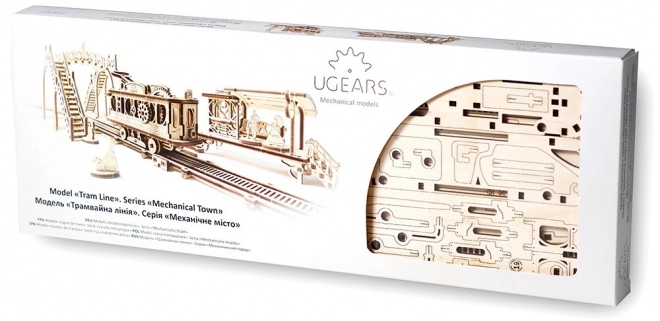 Ugears 3D Holzmechanisches Puzzle Straßenbahnlinie