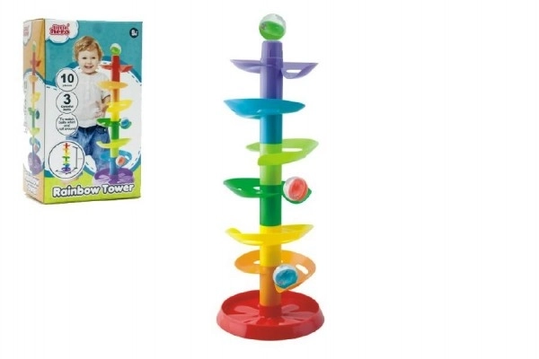 Bunte Kugelbahn Turm 50cm