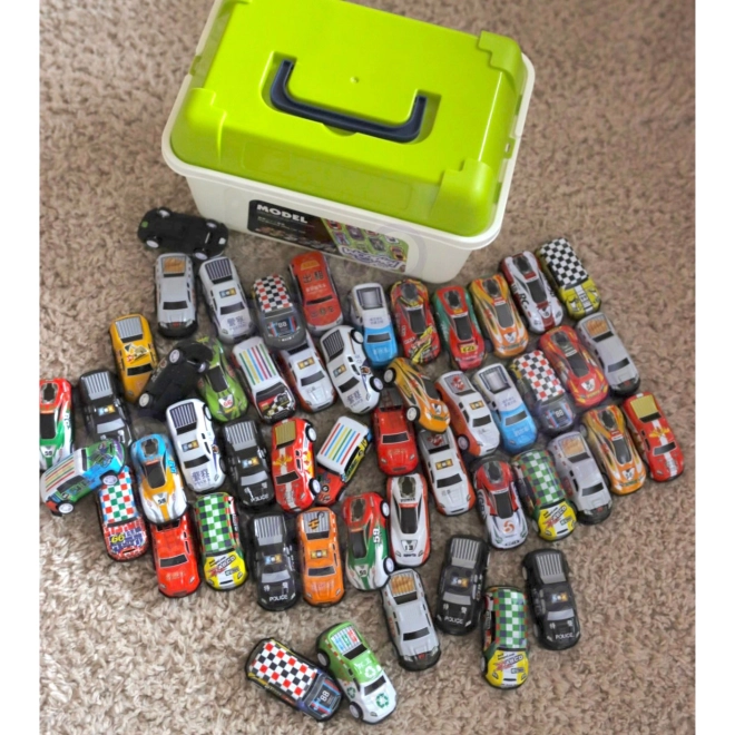 Woopie Set von Rennwagen in einer Box 50 Stk