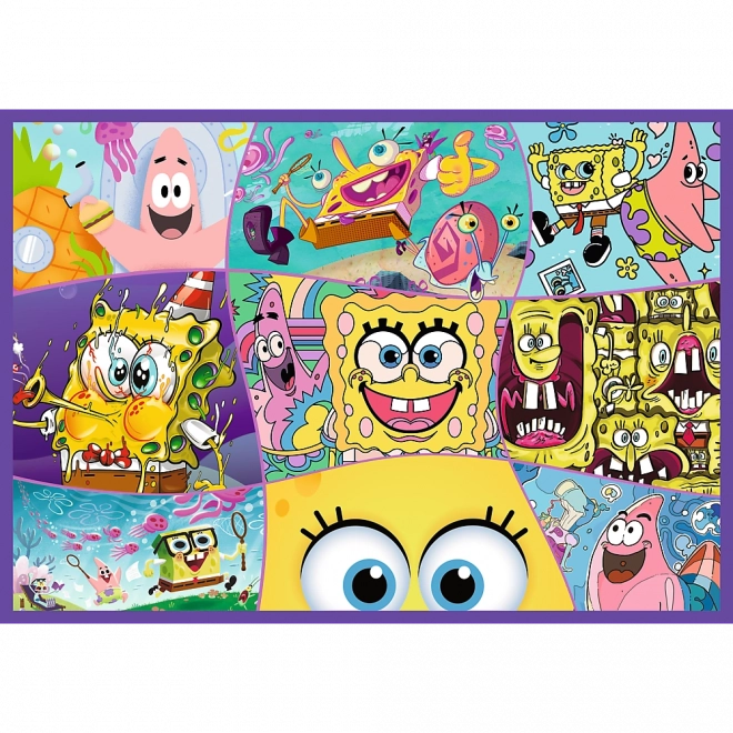 Puzzle 4x250 Verrückte Welt von Sponge Bob