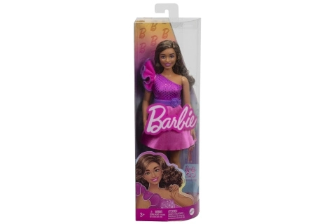 Barbie Puppe in glitzerndem Kleid mit Rüschen