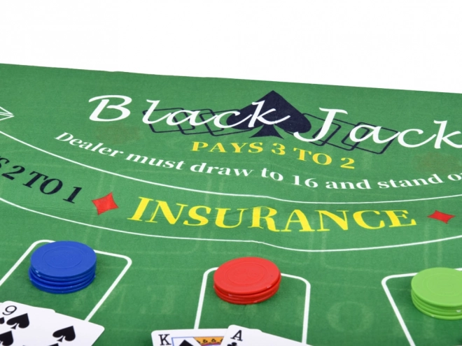 Doppelseitiges Kartenspiel-Set Poker und Blackjack