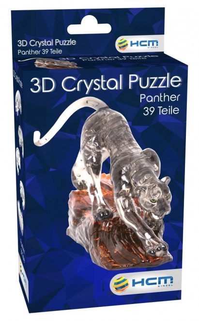 3D Kristallpuzzle Schwarzer Panther