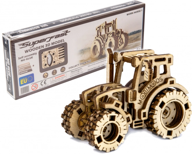 Holzpuzzle 3D - Traktor Modell