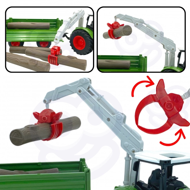 Woopie Bauernhof-Spielset mit Traktor und Anhänger
