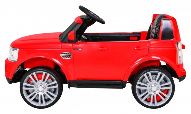 Land Rover Discovery Kinder Elektroauto Rot + Fernsteuerung + EVA Räder + langsamer Start + MP3 Radio