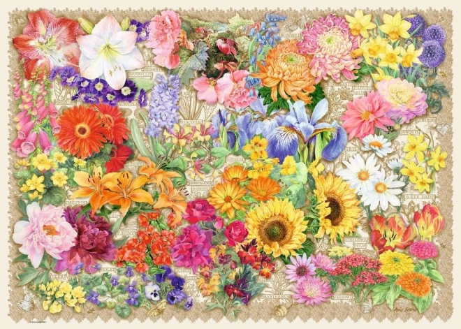 Ravensburger Puzzle Blühende Blumen 1000 Teile