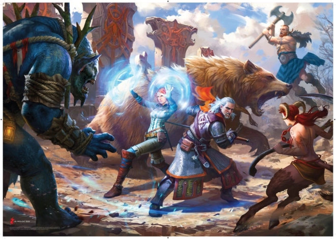 Puzzle Witcher - Geralt & Triss im Kampf 1000 Teile