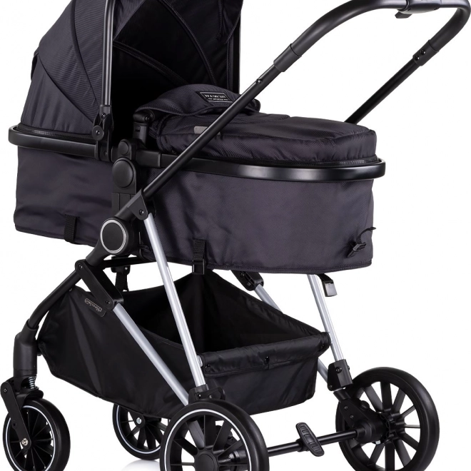 Kombinierter Kinderwagen Aura 2-in-1 in Brombeerfarbe