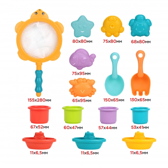 Woopie Wasserspielzeug-Set für Badewanne und Sandkasten