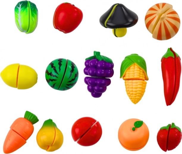 Buntes Obst und Gemüse mit Klettverschluss
