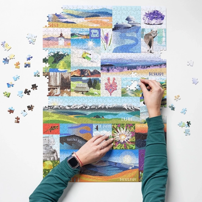 Puzzle Puzzlove Polnische Berge 1000 Teile