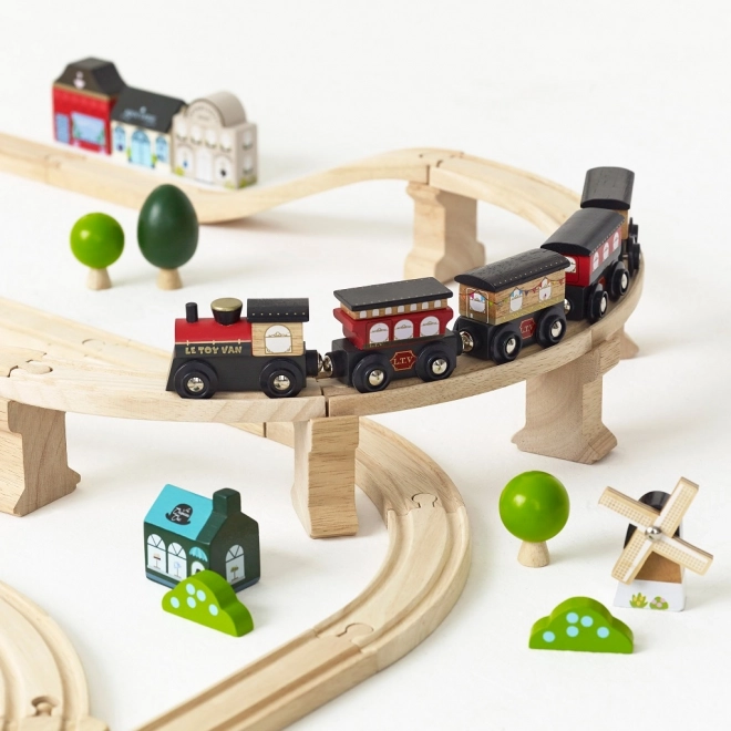 Holz-Eisenbahnset City von Le Toy Van