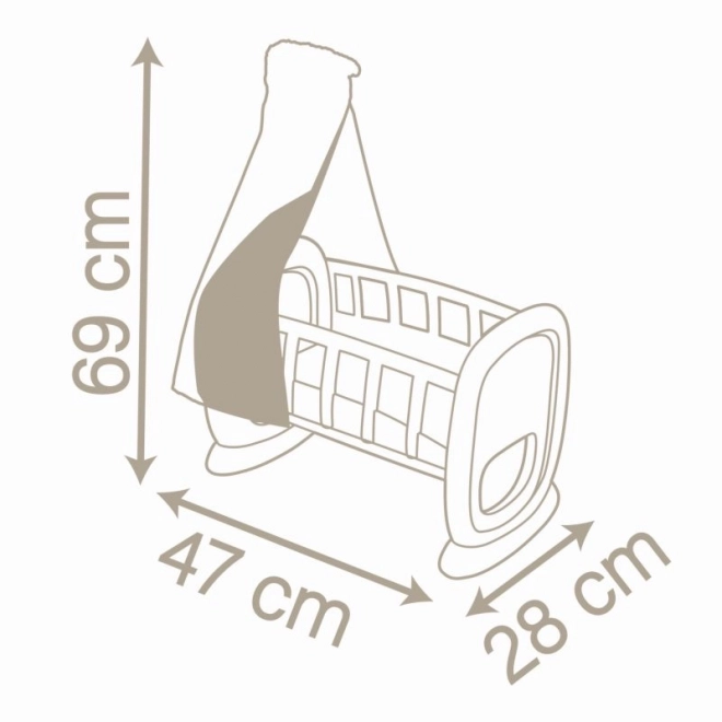 Kollektion Puppenwiege Mit Baldachin