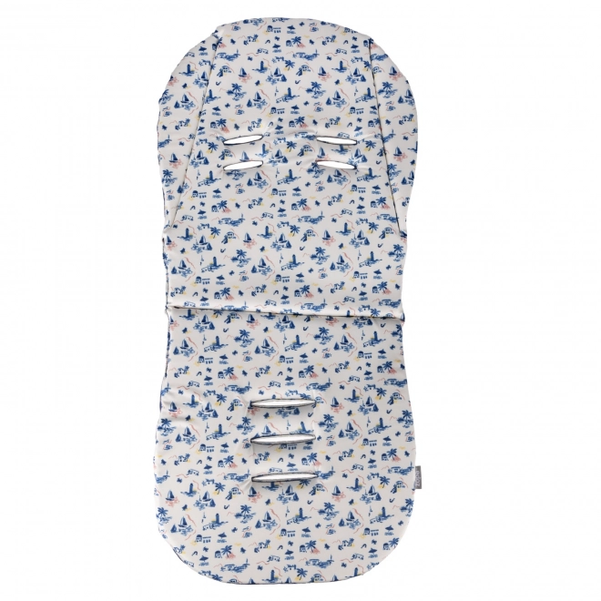 Cozy Memory Foam Kinderwagenauflage, Sailor Blue