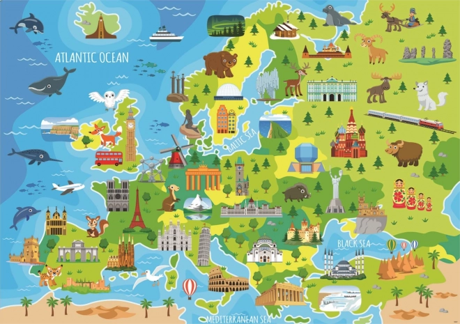 Educa Puzzle Karte Europas 150 Teile