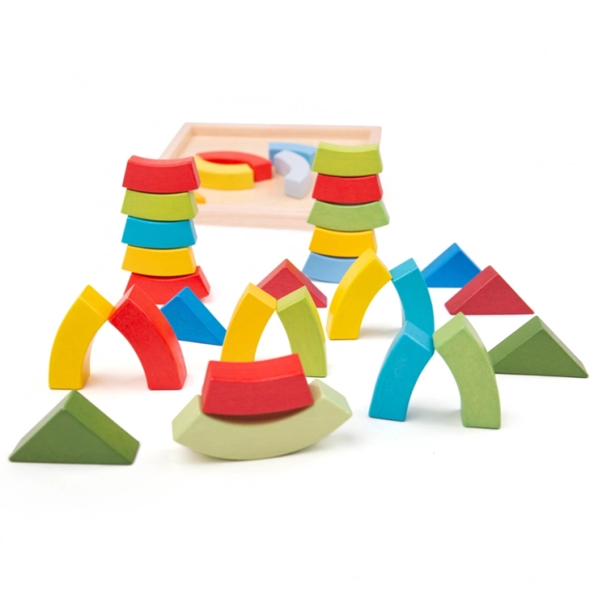 Bigjigs Toys Holzbausteine Bögen und Dreiecke