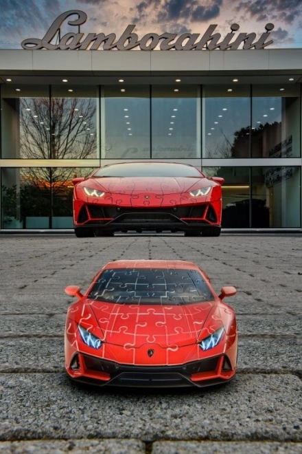 Lamborghini Huracán Evo 3D Puzzle - Grün