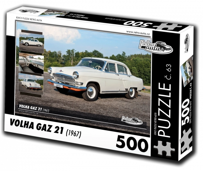 Retro-Auta Puzzle Volga GAZ 21 - 500 Teile