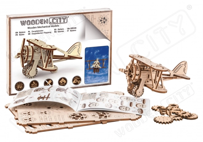 Holzpuzzle 3D-Doppeldecker