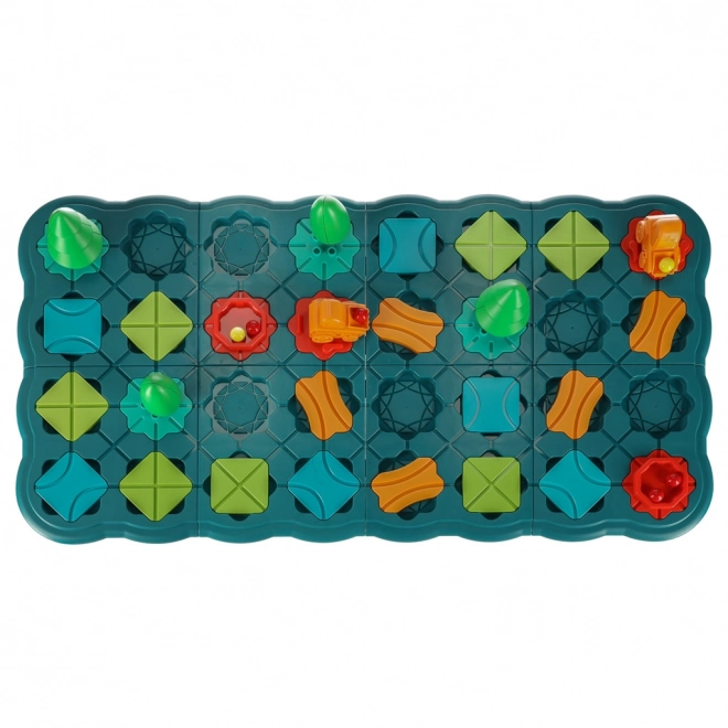 Logik Brettspiel Labyrinth mit Hindernisparcours