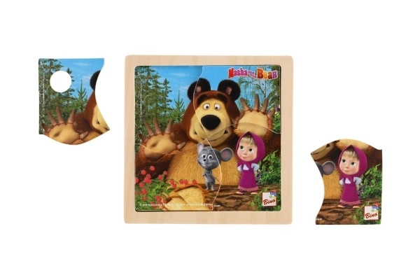 Máša und der Bär Holzpuzzle mit Maus