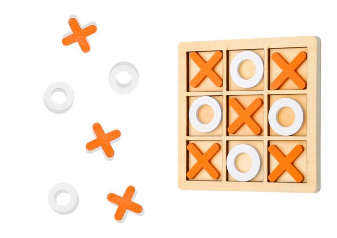 Strategisches Holzspiel Tic Tac Toe