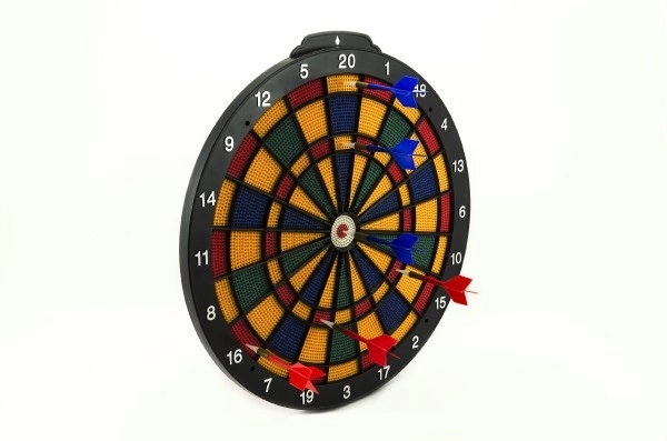 Dartscheibe 40 cm mit 6 Pfeilen